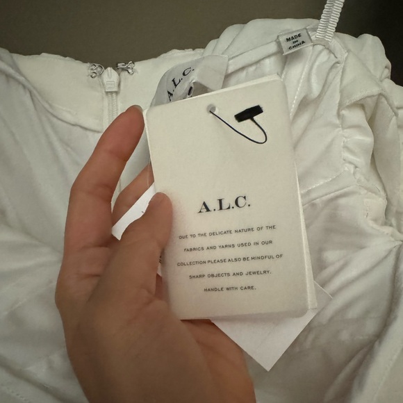 ALC NWT White Off The Shoulder Dress - Picture 7 of 7